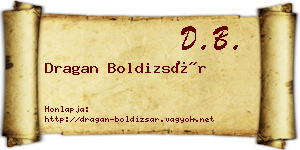 Dragan Boldizsár névjegykártya